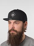 Бейсболка DJINNS арт. 6P SB Cottoncheck (черный)